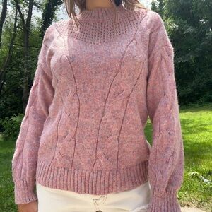 Lauren Conrad sparkly cable knit sweater
